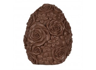 Dekorace čokoládové vejce s květy Egg - Ø 11*14 cm