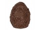 Dekorace čokoládové vejce s květy Egg - Ø 11*14 cm Clayre & Eef