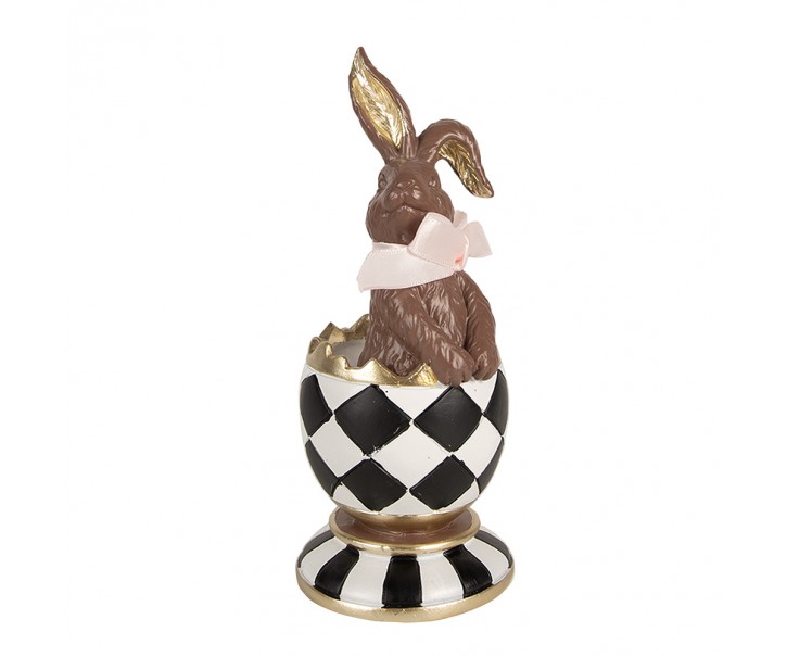Dekorace čoko králík ve vejci - 8*7*19 cm Clayre & Eef