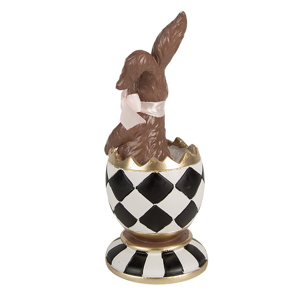 Dekorace čoko králík ve vejci - 8*7*19 cm Clayre & Eef Dekorace čoko králík ve vejci - 8*7*19 cm Clayre & Eef