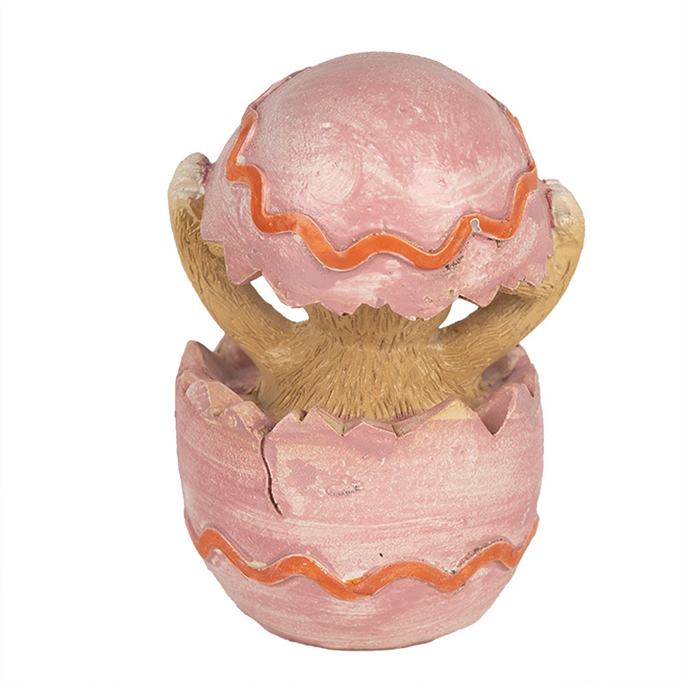 Dekorace králík v růžovém vejci - 6*6*8 cm Clayre & Eef Dekorace králík v růžovém vejci - 6*6*8 cm Clayre & Eef