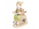 Dekorace socha králíci na koloběžce - 11*6*12 cm Clayre & Eef