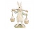 Dekorace králíček s ptáčky - 12*7*17 cm Clayre & Eef