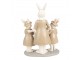 Dekorace béžová králičí mamka s králíčky - 16*8*21 cm Clayre & Eef
