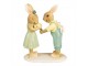 Dekorace králíčci s kytičkou - 11*5*14 cm Clayre & Eef