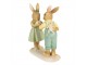 Dekorace králíčci s kytičkou - 11*5*14 cm Clayre & Eef