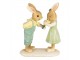 Dekorace králíčci s kytičkou - 11*5*14 cm Clayre & Eef