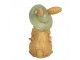 Dekorace velikonoční králíček s košíčkem - 8*6*11 cm Clayre & Eef
