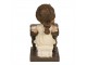 Dekorace děvčátko hrající na klavír a se zvířátky - 10*6*10 cm Clayre & Eef