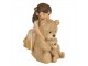 Dekorace děvčátko s medvídky - 9*7*12 cm Clayre & Eef