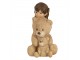Dekorace děvčátko s medvídky - 9*7*12 cm Clayre & Eef
