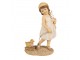 Dekorace děvčátko se zajíčkem a kačenkou - 10*6*15 cm Clayre & Eef