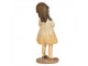 Dekorace děvčátko v šatičkách s králíčkem - 6*5*15 cm Clayre & Eef