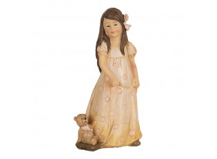 Dekorace děvčátko s medvídkem - 8*6*15 cm