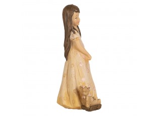 Dekorace děvčátko s medvídkem - 8*6*15 cm