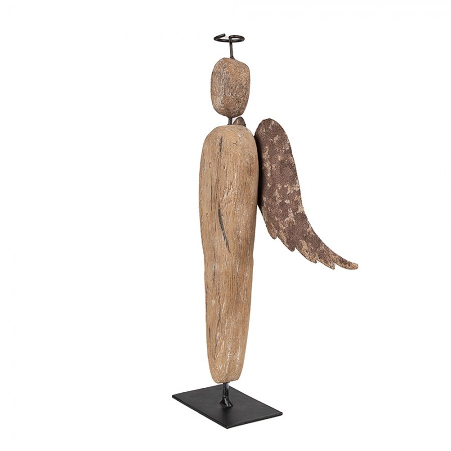 Dekorace dřevěný anděl Antique - 17*5*21 cm Clayre & Eef Dekorace dřevěný anděl Antique - 17*5*21 cm Clayre & Eef