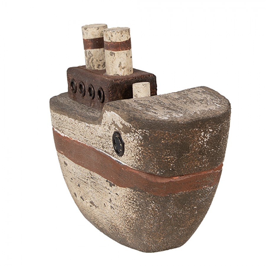 Dřevěná dekorace loď Nauticco - 15*6*12 cm Clayre & Eef Dřevěná dekorace loď Nauticco - 15*6*12 cm Clayre & Eef