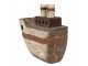 Dřevěná dekorativní dekorace loď - 15*6*12 cm Clayre & Eef