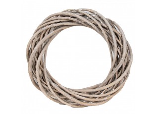 Přírodní šedý ratanový věnec Rattan XS - Ø 20*5 cm