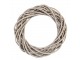 Přírodní šedý ratanový věnec Rattan S - Ø 30*6 cm Clayre & Eef