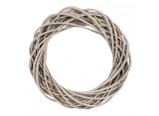 Přírodní šedý ratanový věnec Rattan M - Ø 40*7 cm