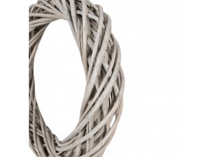 Přírodní šedý ratanový věnec Rattan L - Ø 50*9 cm