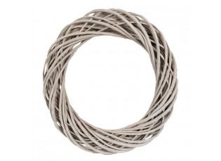 Přírodní šedý ratanový věnec Rattan L - Ø 50*9 cm
