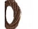 Přírodní hnědý proutěný věnec Woodly XS - Ø 25*5 cm Clayre & Eef