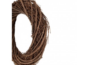 Přírodní hnědý proutěný věnec Woodly XS - Ø 25*5 cm