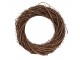 Přírodní hnědý proutěný věnec Woodly XS - Ø 25*5 cm Clayre & Eef