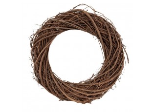 Přírodní hnědý proutěný věnec Woodly XS - Ø 25*5 cm