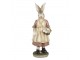 Dekorace králičí mamka s košíčkem vajíček - 14*11*38 cm Clayre & Eef