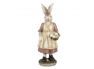 Dekorace králičí mamka s košíčkem vajíček - 14*11*38 cm