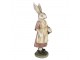 Dekorace králičí mamka s košíčkem vajíček - 14*11*38 cm Clayre & Eef