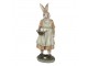 Dekorace králičí mamka s košíčkem vajíček - 9*8*25 cm Clayre & Eef