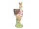 Dekorace králičí slečna s nůší - 11*11*31 cm Clayre & Eef