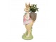 Dekorace králičí slečna s nůší - 11*11*31 cm Clayre & Eef
