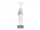 Dekorace socha bílý zajíc ve vestičce - 9*13*36 cm Clayre & Eef