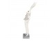 Dekorace socha bílý zajíc ve vestičce - 9*13*36 cm Clayre & Eef