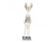 Dekorace socha bílý zajíc ve vestičce - 9*13*36 cm Clayre & Eef