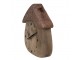 Dřevěné stolní hodiny ve tvaru domku - 18*5*19 cm / 1*AA Clayre & Eef