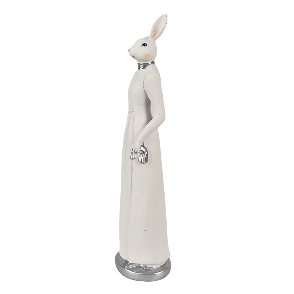 Dekorace králičí dáma v šatech - 8*7*28 cm Clayre & Eef Dekorace králičí dáma v šatech - 8*7*28 cm Clayre & Eef