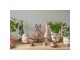 Béžový antik obal na květináč s motýlky Butterfly Paradise XS - Ø 11*10 cm Clayre & Eef