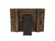 Hnědý antik dřevěný fotorámeček s klipem Clipp - 32*3*25 cm / 15*18 cm Clayre & Eef