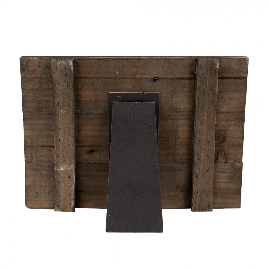 Hnědý antik dřevěný fotorámeček s klipem Clipp - 32*3*25 cm / 15*18 cm Clayre & Eef Hnědý antik dřevěný fotorámeček s klipem Clipp - 32*3*25 cm / 15*18 cm Clayre & Eef