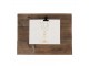 Hnědý antik dřevěný fotorámeček s klipem Clipp - 32*3*25 cm / 15*18 cm Clayre & Eef