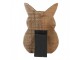 Hnědý antik dřevěný fotorámeček králík s klipem Clipp - 18*2*25 cm / 10*15 cm Clayre & Eef