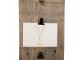 Hnědý antik dřevěný fotorámeček s klipem Clipp - 15*3*36 cm / 3x 9*13 cm Clayre & Eef