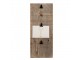 Hnědý antik dřevěný fotorámeček s klipem Clipp - 15*3*36 cm / 3x 9*13 cm Clayre & Eef