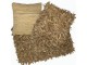 Hnědý koberec z kožených třásní Camel - 100*7*70 cm Mars & More 